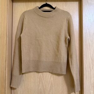 Zara Tan Crew Neck Sweater
